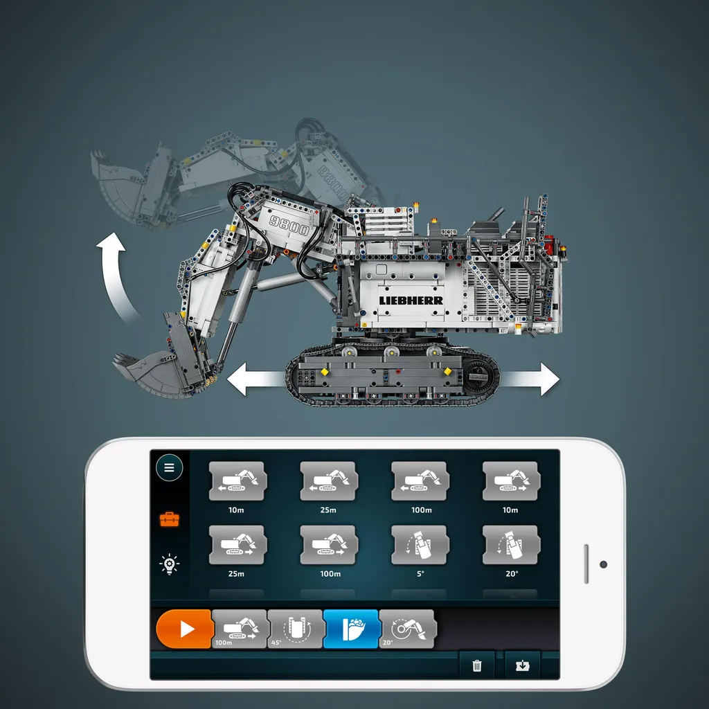 LEGO Technic Liebherr R 9800 Bagger 42100 – 4108 Teile Control+